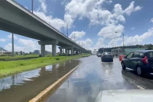 Fuertes lluvias dejan severos encharcamientos en Zinacantepec