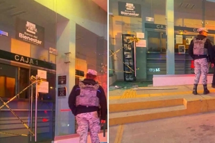 Cuando los elementos llegaron, los delincuentes ya habían huido sin lograr su objetivo, dejando únicamente daños materiales