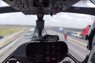 Una mujer fue trasladada en helicóptero debido al accidente en el Libramiento Bicentenario