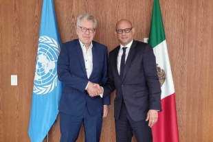 Simon Stiell, pidió al Gobierno de México presentar una Contribución Determinada a Nivel Nacional (NDC 3.0)