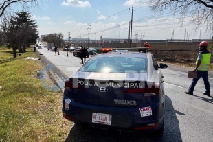 La Policia Municipal y elementos de la Guardia Nacional GN, resguardaron la escena.