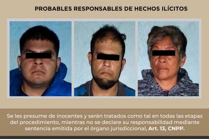 Dos hombres y una mujer fueron sorprendidos por las cámaras de seguridad, mientras sustraían el material de un registro subterráneo.