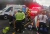 Accidente deja cinco heridos en la vía México-Toluca