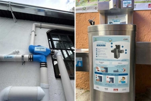 Estos sistemas permitirán captar hasta 1 millón 700 mil litros de agua al año