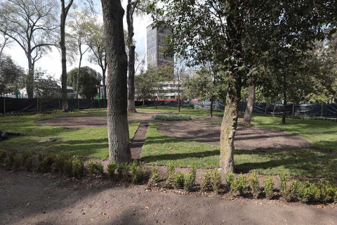 Avanza remodelación de la Alameda Central de Toluca