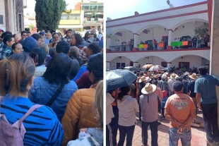 La protesta surgió luego de que personal del Ayuntamiento notificara el inicio de operativos para retirar el ambulantaje