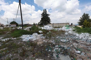 Tiradero de basura en la delegación Constitución Totoltepec