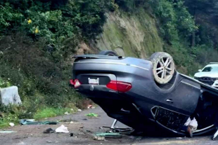 Elementos de la Guardia Nacional acordonaron la zona para garantizar la seguridad vial.