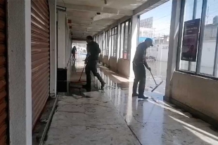 Realizan trabajos de limpieza en la zona de la entrada al municipio de San Mateo Atenco