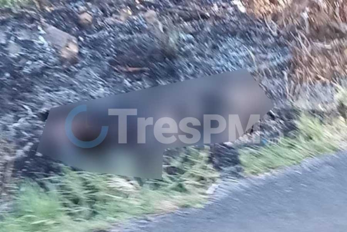 El cadaver calcinado fue llevado al anfiteatro de la Fiscalía Mexiquense