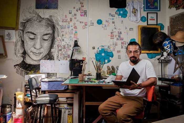 Jorge Martínez se ha consolidado como un artista plástico interesado en el dibujo y la escultura