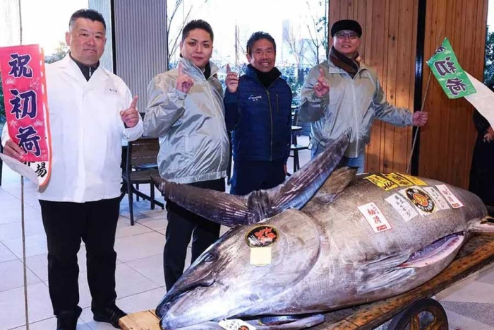 Prestigioso restaurante recomendado por la Guía Michelin, pagó 1.3 millones de dólares por un enorme atún rojo que pesa 276 kilogramos.