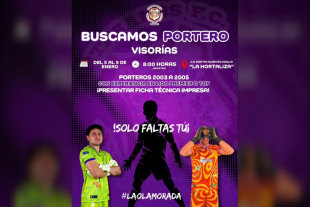 Abren visorías del 5 al 9 de enero para arqueros 2003–2005 con experiencia