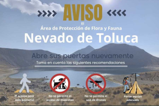 Para ascender será obligatorio contar con equipo especializado para montaña sin nieve ni hielo.